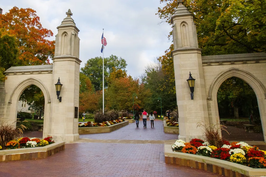 An entrance to Indiana State University