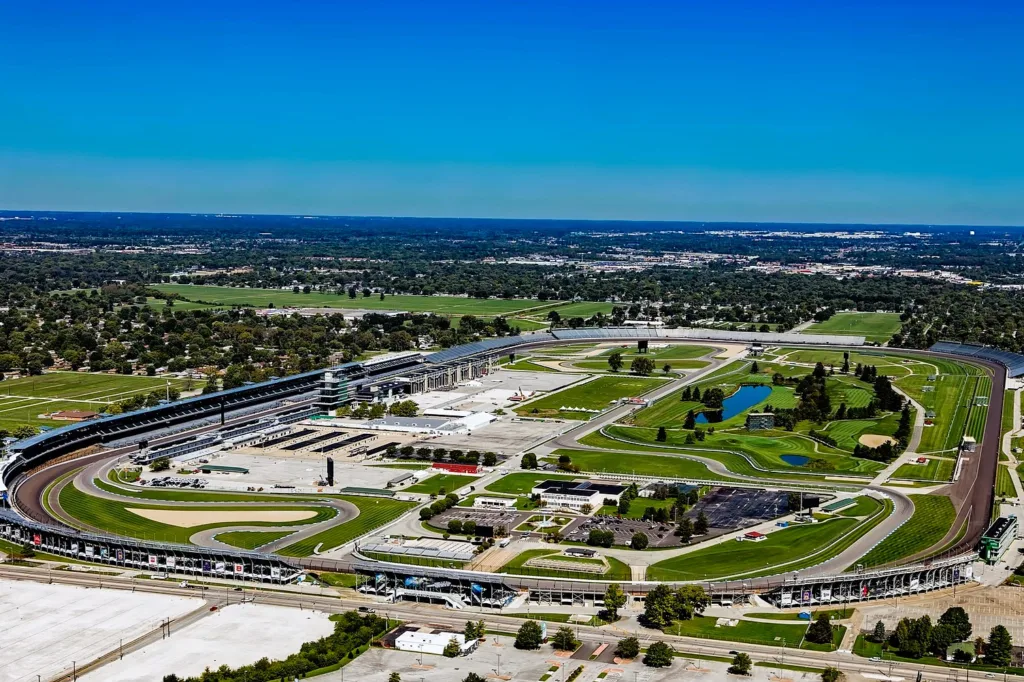 Indianapolis motor speedway, Aerial view, Auto racing